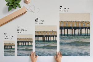 Poster with a seaside view