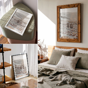 Wall print featuring a winter panorama