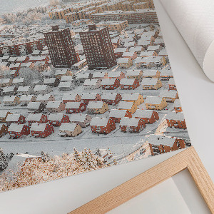 Wall print featuring a winter panorama