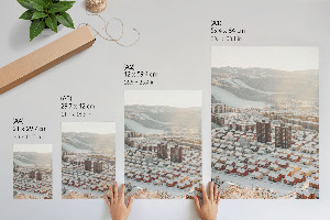 Wall print featuring a winter panorama