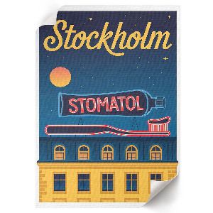 Art print Stockholm poster