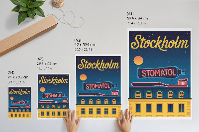 Art print Stockholm poster