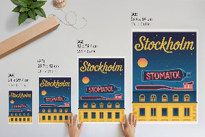 Art print Stockholm poster