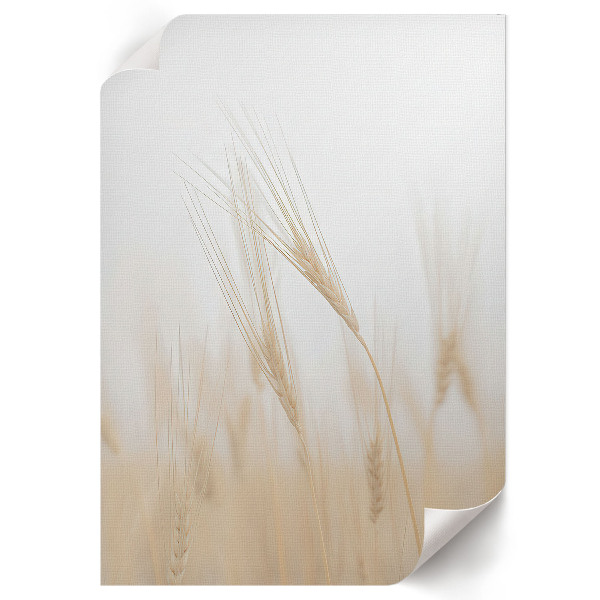 Decorative poster featuring ears of grain