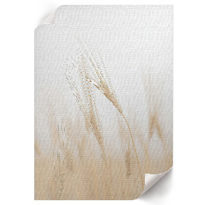 Decorative poster featuring ears of grain