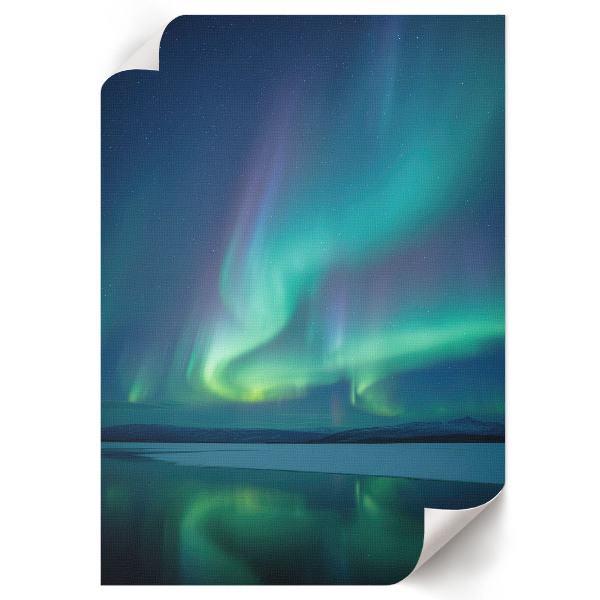 Poster featuring the Northern Lights