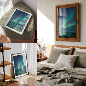 Poster featuring the Northern Lights