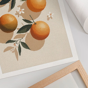 Decorative poster Oranges illustration