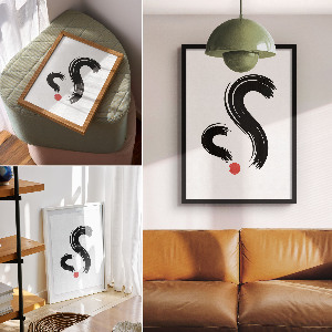 Modern abstract wall print
