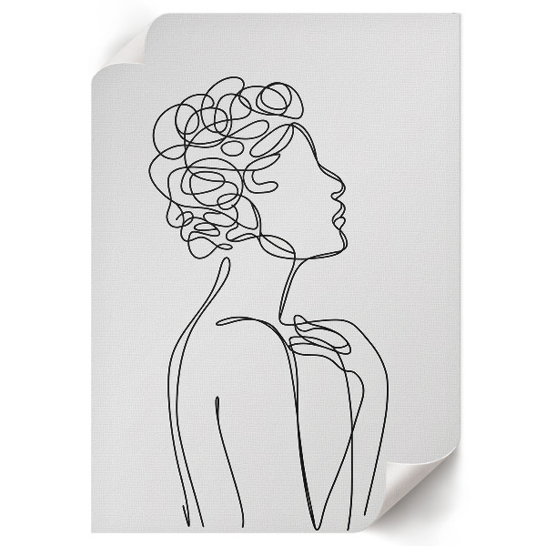 Art print from the women's lineart collection