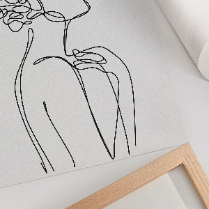 Art print from the women's lineart collection