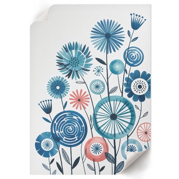Decorative poster with a floral arrangement