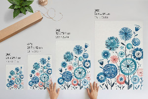 Decorative poster with a floral arrangement
