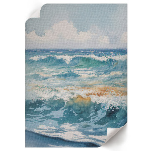 Poster featuring sea waves