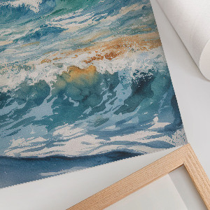 Poster featuring sea waves