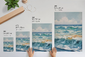 Poster featuring sea waves