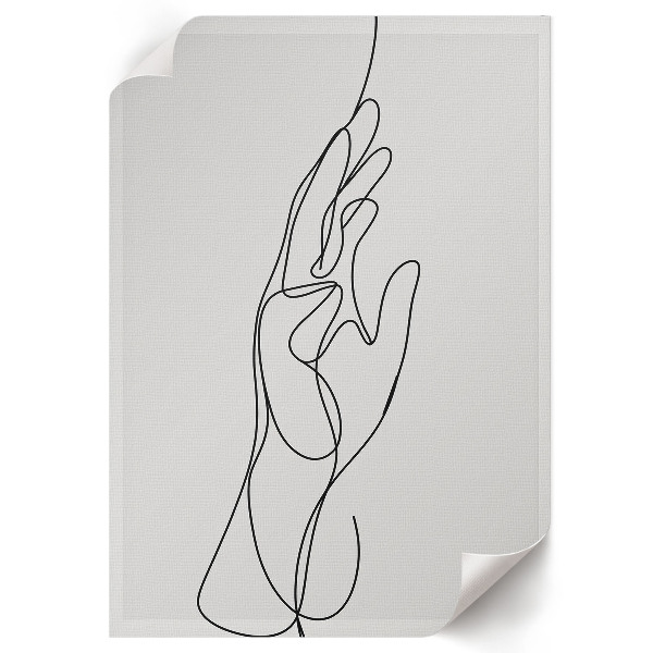 Straight hand wall art