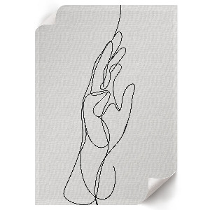 Straight hand wall art