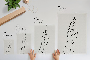 Straight hand wall art