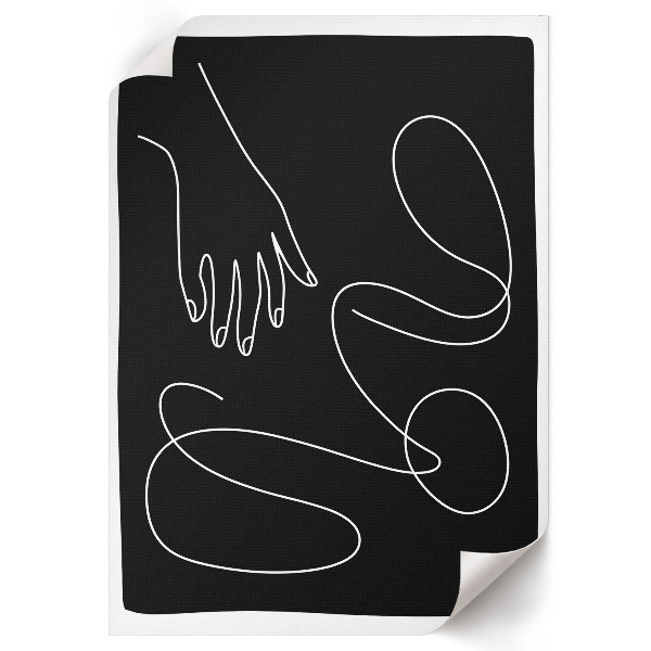 Wall print featuring abstract lines