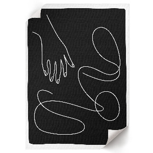 Wall print featuring abstract lines