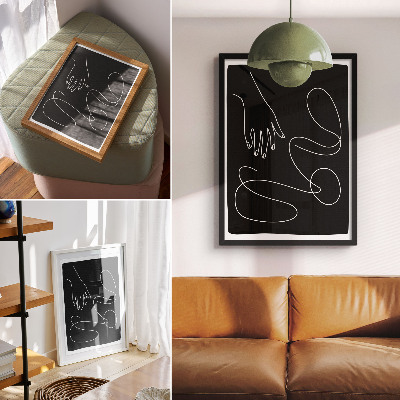 Wall print Abstract lines