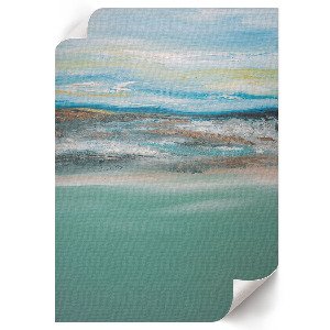 Decorative poster depicting a peaceful landscape