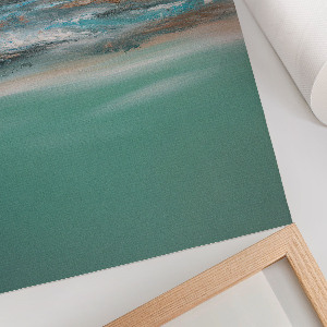 Decorative poster depicting a peaceful landscape