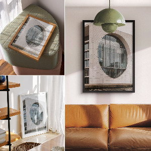 Wall art featuring modern architecture