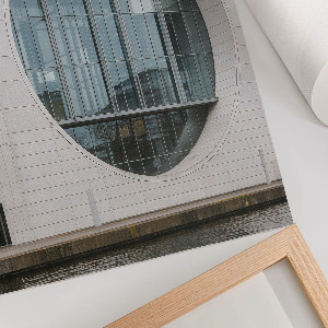 Wall art featuring modern architecture