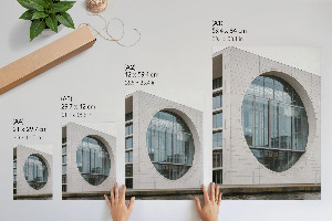 Wall art featuring modern architecture