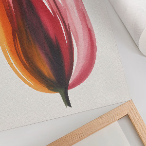 Art print featuring a colorful flower
