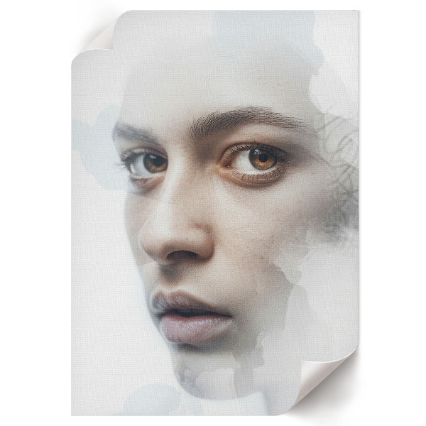 Decorative poster Subtle face