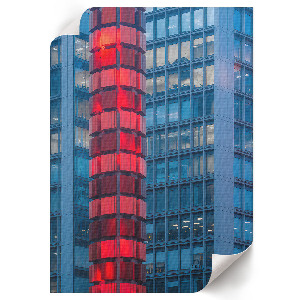 Poster showing a red tower