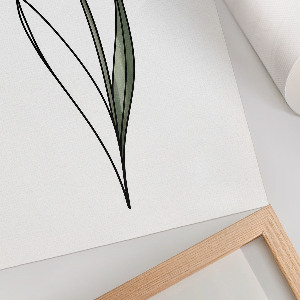 Pink tulip wall art