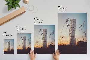 Modern skyscraper wall print