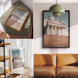 Art print of an architectural monument