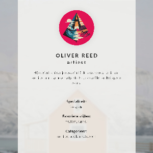 Poster Winter landscape