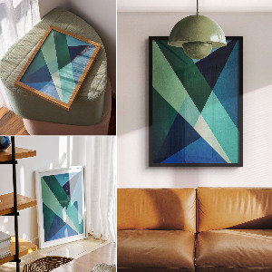 Art print Geometric abstractions