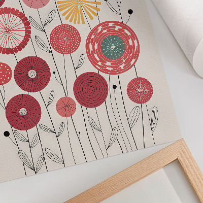 Wall print Flowers illustration