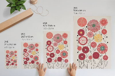 Wall print Flowers illustration