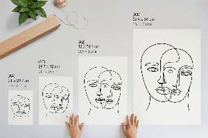 Decorative poster Complex faces