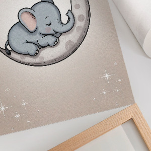 Poster Elephant on the moon