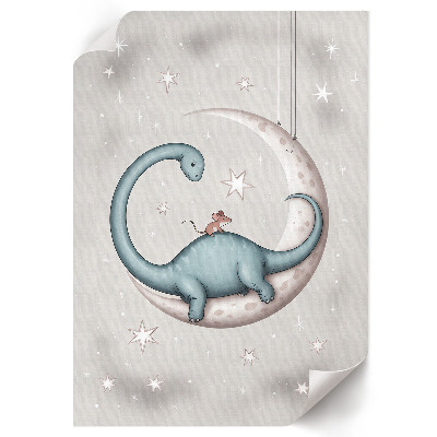 Wall art Dinosaur on the moon