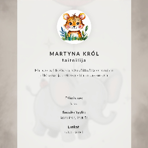 Wall print Elephant with a balloon