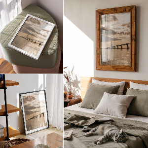 Art print Bridge over the water