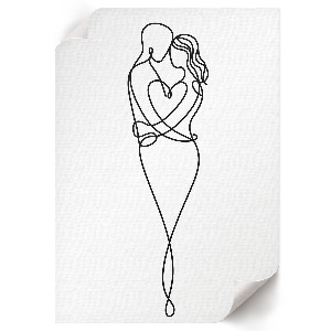 Decorative poster Love line