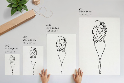 Decorative poster Love line
