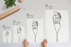 Decorative poster Love line