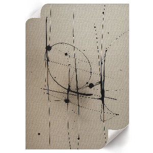 Wall art with an abstract spotted motif